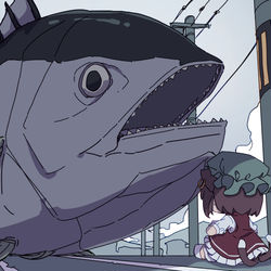 This is a pixiv picture whose title is ふもふもちぇんとまぐろ.