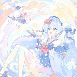 This is a pixiv picture whose title is 「SNOW MIKU 2023特別号」 表紙イラスト.
