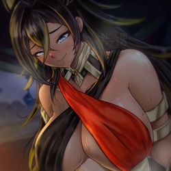 This is a pixiv picture whose title is Mercenary's commission.