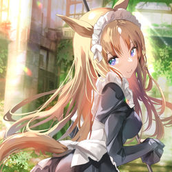This is a pixiv picture whose title is メイドグラス.