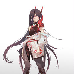 This is a pixiv picture whose title is 雷电老婆.