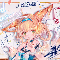 This is a pixiv picture whose title is アークナイツ3周年コメント.