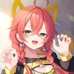 This is a pixiv picture whose title is がおーっ.