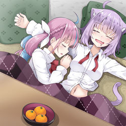 This is a pixiv picture whose title is おこたであくおか.