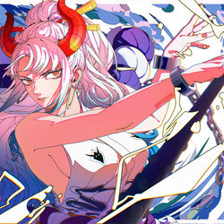 This is a pixiv picture whose title is Yamato.