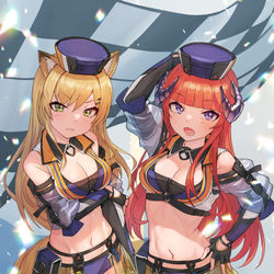 This is a pixiv picture whose title is ホルンさんとバグパイプさん.