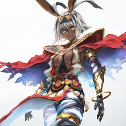 This is a pixiv picture whose title is オルタ and ネロ.
