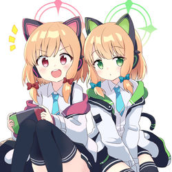 This is a pixiv picture whose title is モモイ＆ミドリ.