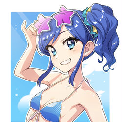 This is a pixiv picture whose title is 水着きりあお.