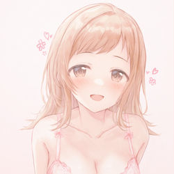 This is a pixiv picture whose title is 真乃ちゃん（下着）.
