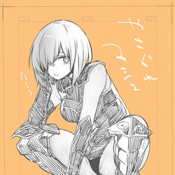 This is a pixiv picture whose title is やさぐれマシュ.