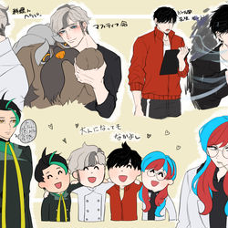 This is a pixiv picture whose title is おとななパルデア組！.