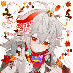 This is a pixiv picture whose title is 万叶宝.