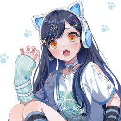 This is a pixiv picture whose title is 🐈.