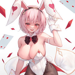 This is a pixiv picture whose title is 森カリオペ ♡ バニーガール.