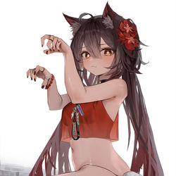 This is a pixiv picture whose title is hutao.