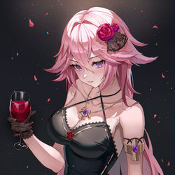 This is a pixiv picture whose title is 八重神子.