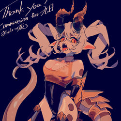 This is a pixiv picture whose title is ＜リクエスト絵＞ドラゴンツインテガール.