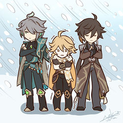 This is a pixiv picture whose title is 原神小ネタらくがき詰め合わせ.