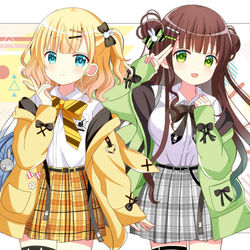 This is a pixiv picture whose title is シャロと千夜.
