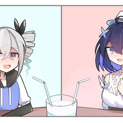 This is a pixiv picture whose title is 爱你哦.