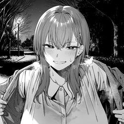 This is a pixiv picture whose title is 体温の高い後輩が暖をとらせたがっているのですが….