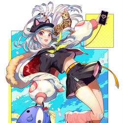 This is a pixiv picture whose title is Jump!🐈✨.