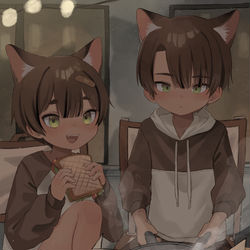 This is a pixiv picture whose title is 2:00 AM.