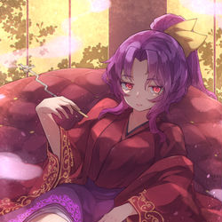This is a pixiv picture whose title is 🚬☁.