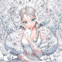 This is a pixiv picture whose title is メシア.