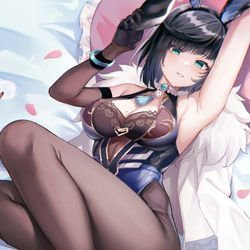 This is a pixiv picture whose title is 夜阑.