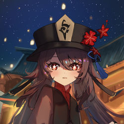 This is a pixiv picture whose title is 海灯节胡桃~.