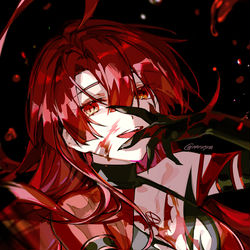 This is a pixiv picture whose title is Bloody Queen.