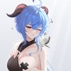 This is a pixiv picture whose title is ☆甘雨.