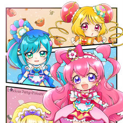 This is a pixiv picture whose title is デリシャスパーティ♡プリキュア.