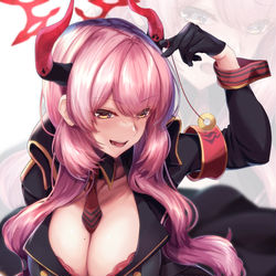 This is a pixiv picture whose title is 長乳の催眠術師.