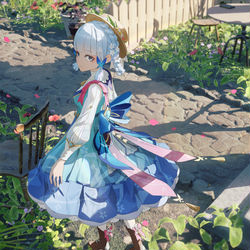 This is a pixiv picture whose title is 花时来信.