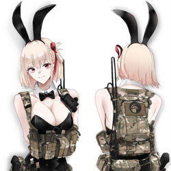 This is a pixiv picture whose title is Nishikigi🐰🔫.