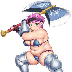 This is a pixiv picture whose title is 鎧が間に合わなかったドワーフ戦士。.