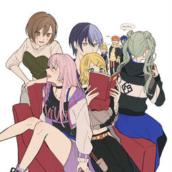 This is a pixiv picture whose title is 冬弥とバチャシン女子.