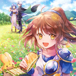 This is a pixiv picture whose title is 昼食.
