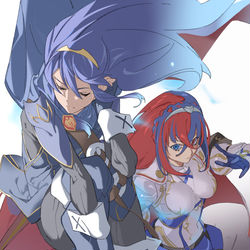 This is a pixiv picture whose title is 紋章士ルキナ.