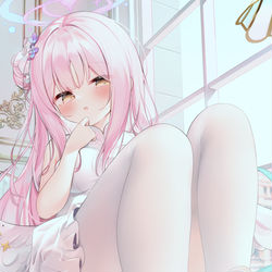 This is a pixiv picture whose title is 每个月的白丝/黑丝（2023.1）.