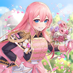 This is a pixiv picture whose title is 【仕事絵】巡音ルカ.