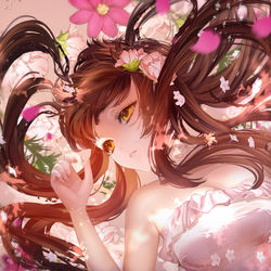 This is a pixiv picture whose title is 春は花色🌸.