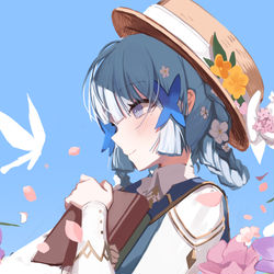 This is a pixiv picture whose title is 神里綾華.