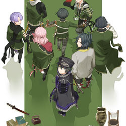 This is a pixiv picture whose title is 長い影引き連れて.
