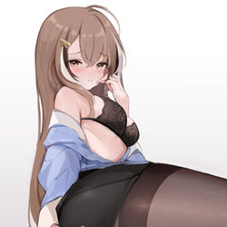 This is a pixiv picture whose title is Office Lady Mumei.