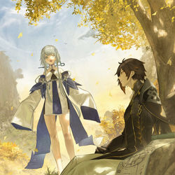 This is a pixiv picture whose title is 帰離.