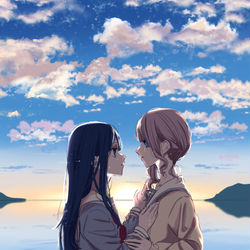This is a pixiv picture whose title is 迷わずに。.